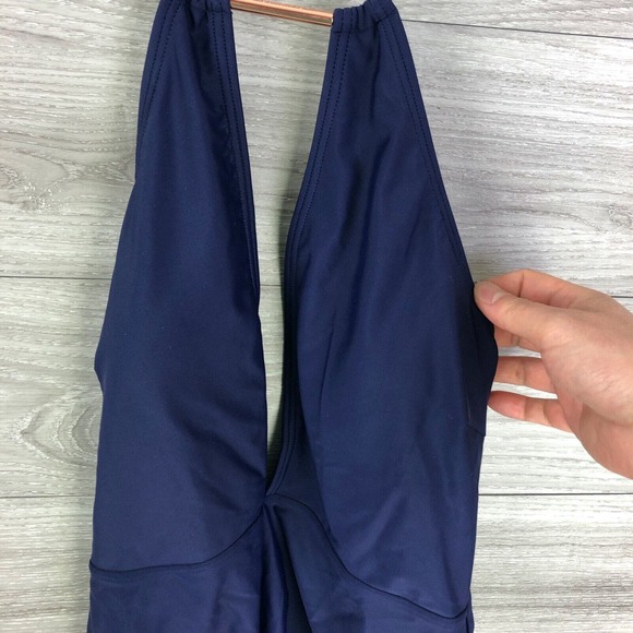 TED BAKER NWT $149 HALTER PIKAA ONE PIECE SWIMSUIT NAVY SIZE 10 US - Picture 3 of 12